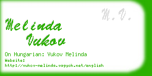 melinda vukov business card